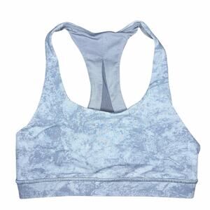 Lululemon Invigorate Bra Size 6 Washed Marble Alpine White Silverscreen